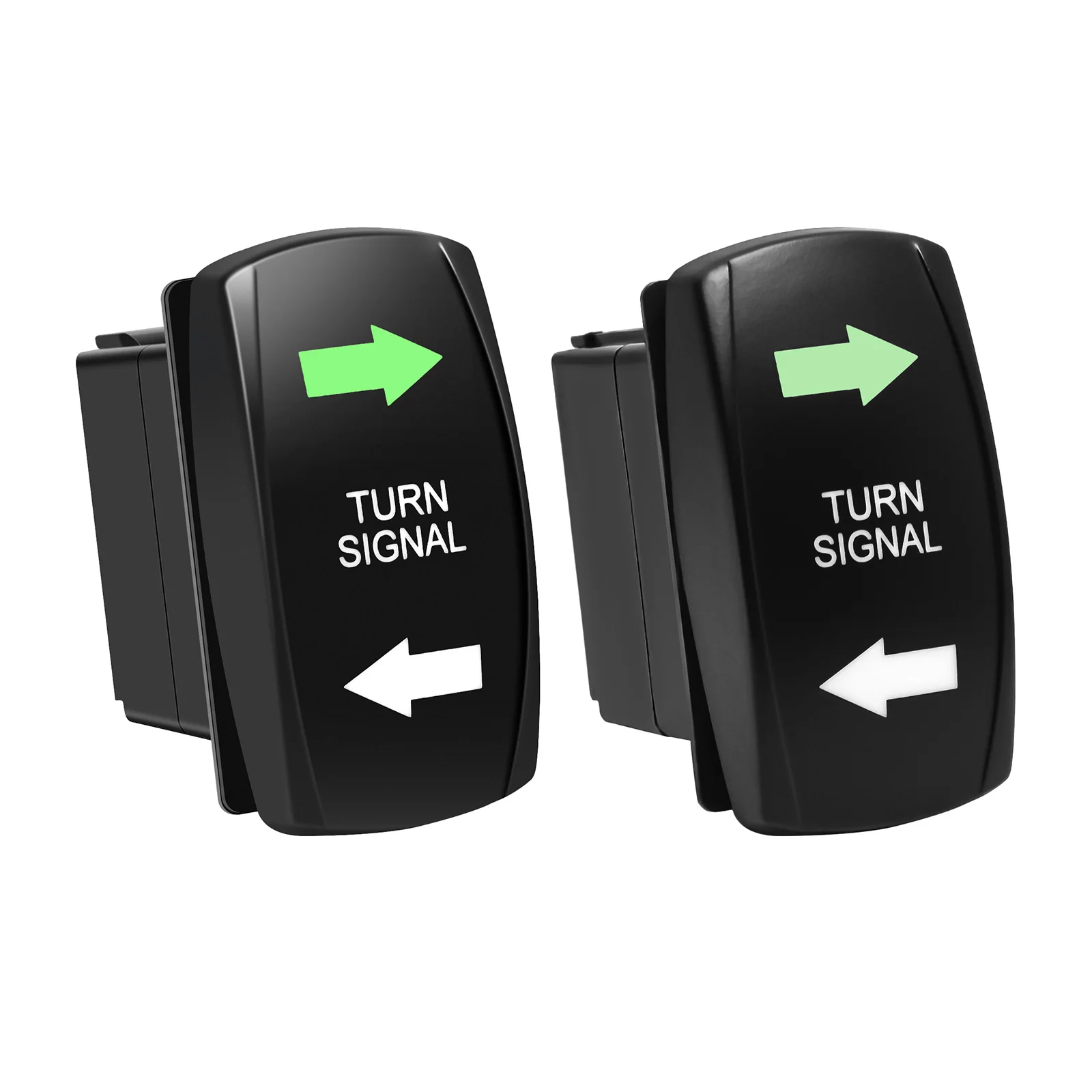 

Green LED Turn Signal Rocker Switch Universal Car 4pin Waterproof Switch With Flasher Off-Road Pickup Tractor Motorcycle Boat