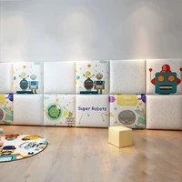 tatami soft wall surround 3d wall stickers kindergarten self adhesive anti collision childrens room headboard wall sticker