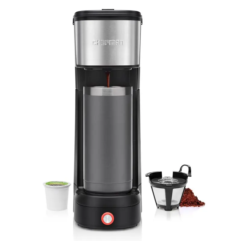 

HOT SALE InstaCoffee 14 oz Single Serve Coffee Maker Black 2023