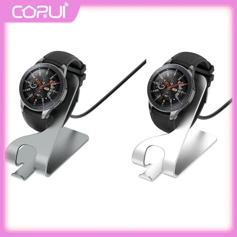 

Gray For Samsung Galaxy Watch Charging Base Second Generation Metal For Samsung Gear S3 Long Service Life Charger Charging Stand