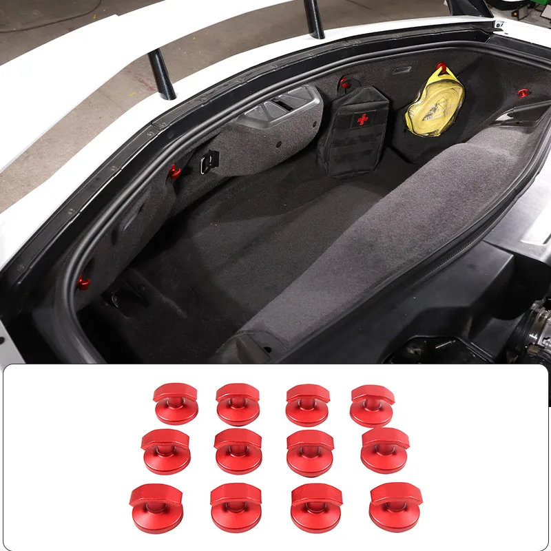 

Для Chevrolet Corvette C8 Z06 Z51 2020-2023 автомобильный передний и задний ящик для хранения из алюминиевого сплава крючок запасные части автомобильные аксессуары