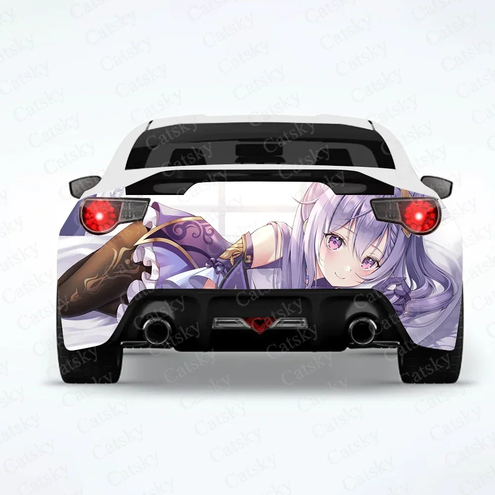 Keqing (Genshin Impact) Аниме Автомобильная задняя пленка автомобильные наклейки наклейка