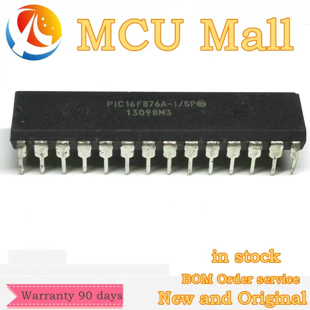1 шт PIC16F876A-I/SP PIC16F876A 16F876A-I/SP 16F876 DIP28 IC