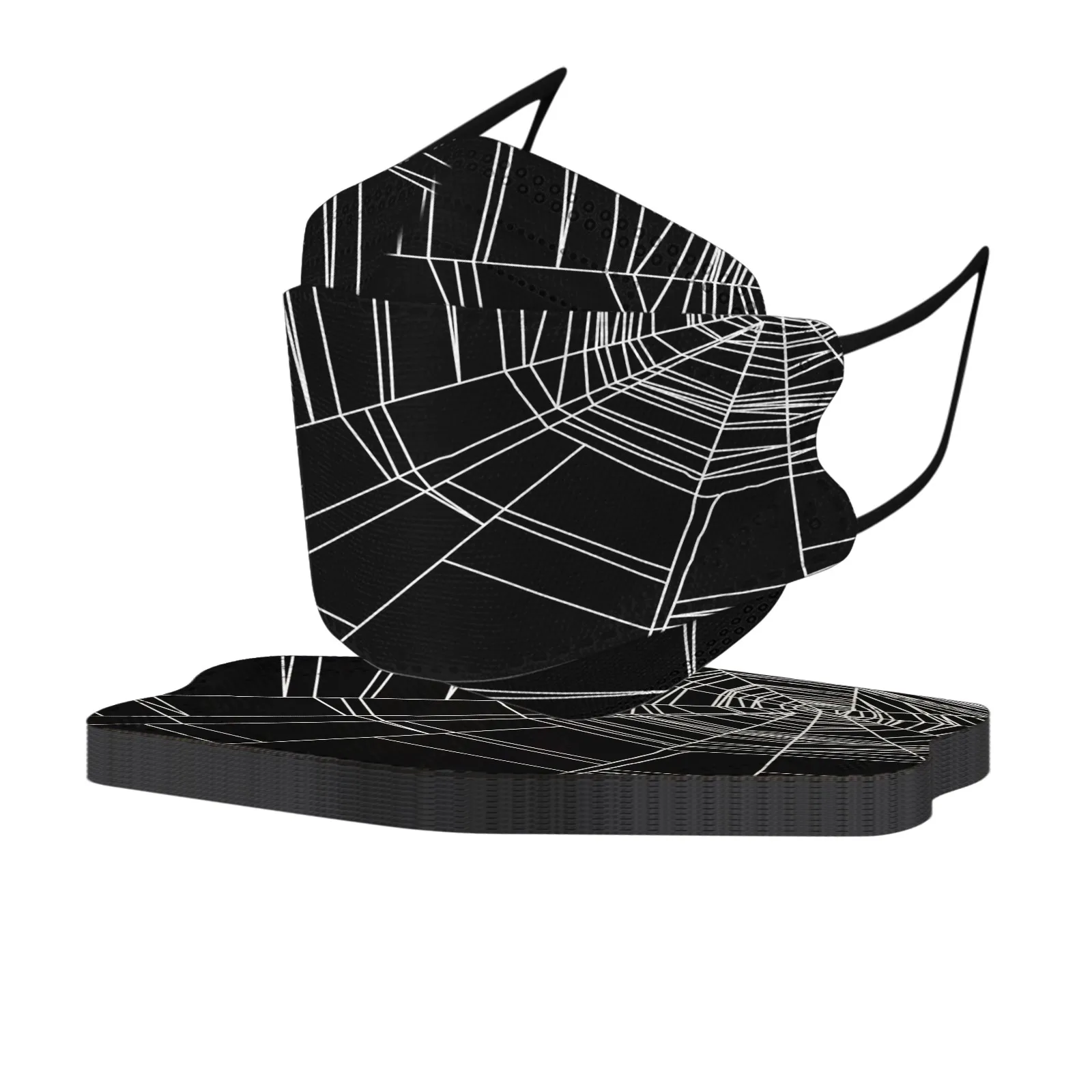 10 шт. одноразовые маски для взрослых с геометрическим принтом |