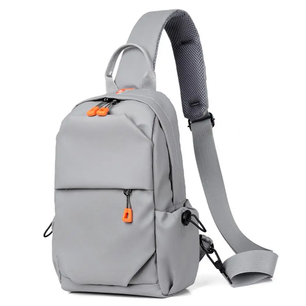 

Chest Bag Earphone Hole Shoulder Bag Multipurpose Smooth Zipper Shoulder Bag