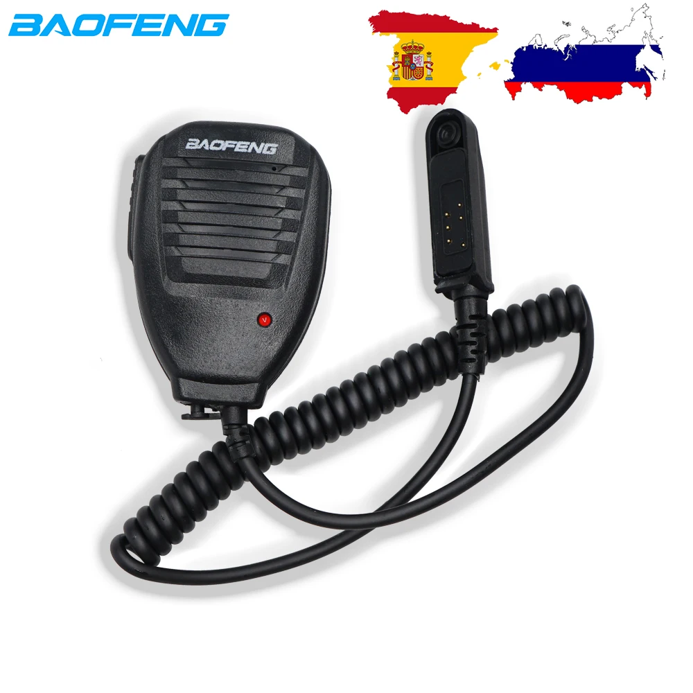

BAOFENG UV-9R Plus Berguna Mikrofon Tahan Air Speaker Mic untuk Baofeng UV9R Plus BF-A58 UV9R BF-9700 S56 Walkie Talkie