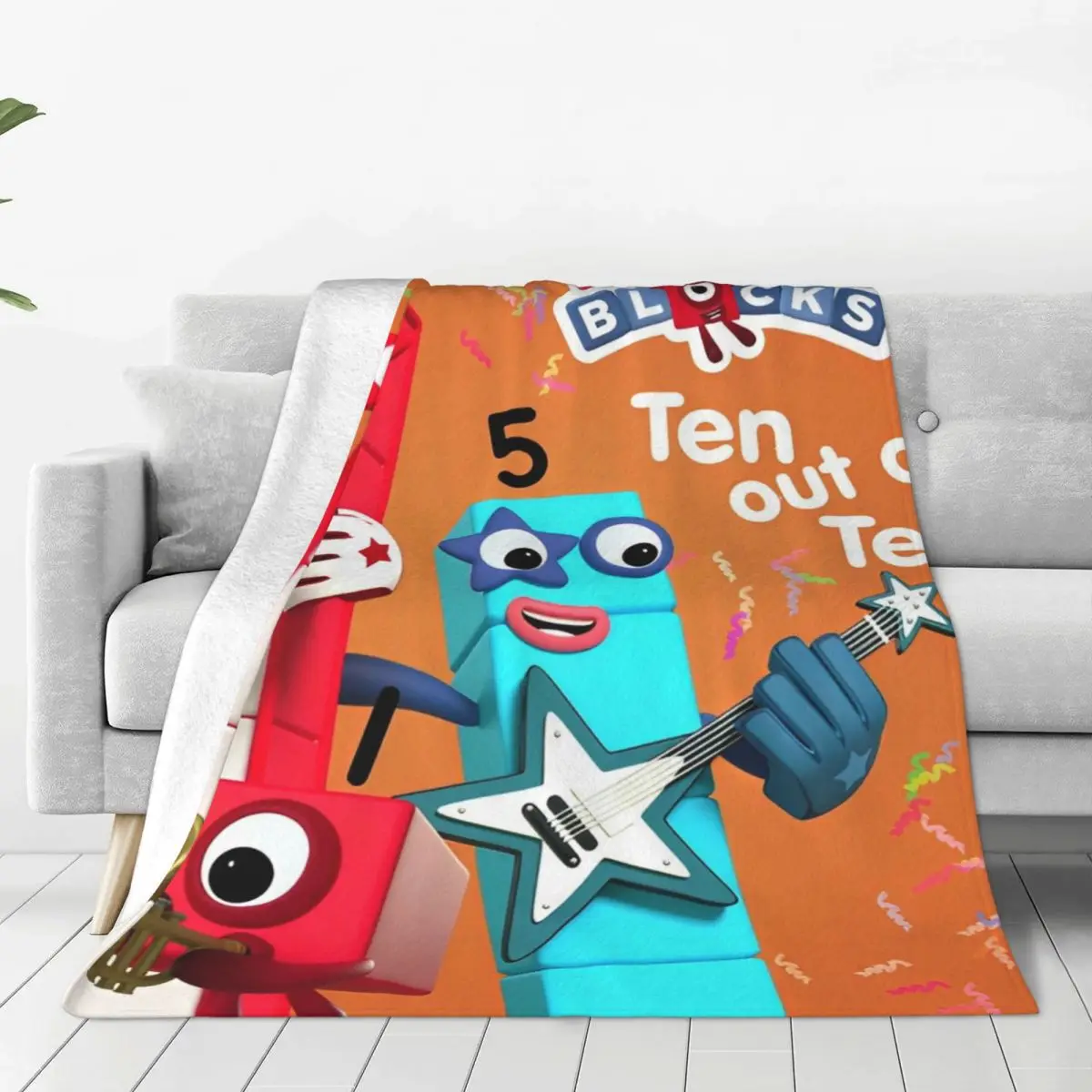 N-Numberblocks-s мультяшное одеяло фланелевое для кемпинга гостиной теплое покрывало