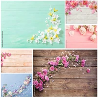 vinyl custom spring photography backdrops props flower wood planks photo studio background 2216 puo 09
