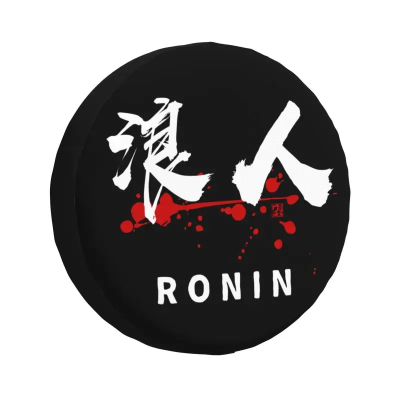 

Ronin Kanji Symbol Calligraphy Spare Tire Cover for Jeep Honda Japanese Samurai SUV RV 4WD Car Wheel Protectors Accessories