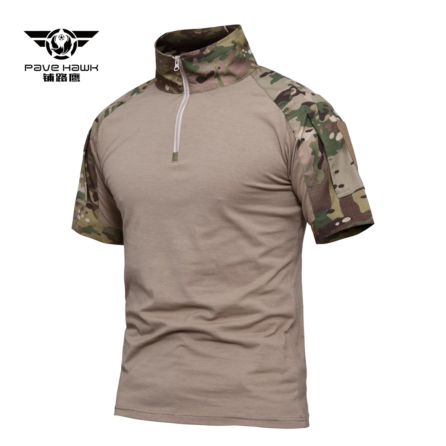 

Outdoor 2022 Frog Short Sleeve Instructor Frogman CS Tactical Camouflage Hunter Patchwork Military Soldier Climb Mens T Shirts