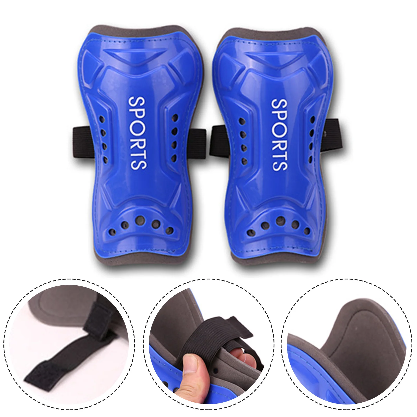 

2 Pairs Children Shin Pads Lightweight High-Strength Shin Pads Professional Shin Guards Four Straps Fixation Comfortable