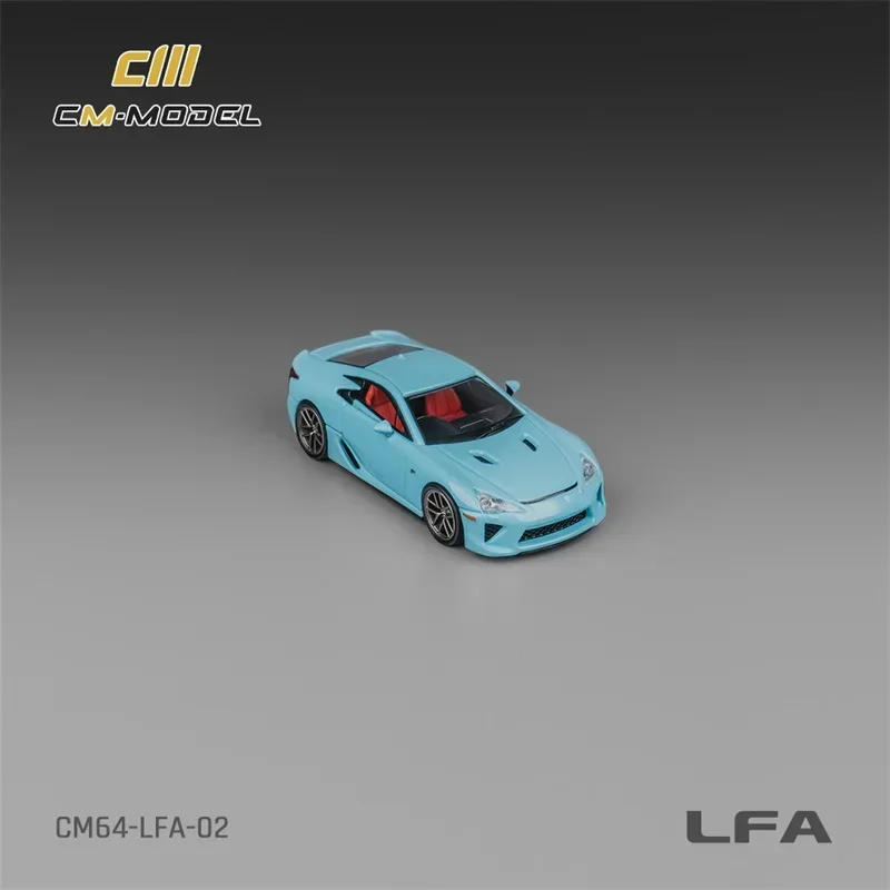 CM МОДЕЛЬ 1:64 LFA BabyBlue Литая под давлением модель автомобиля