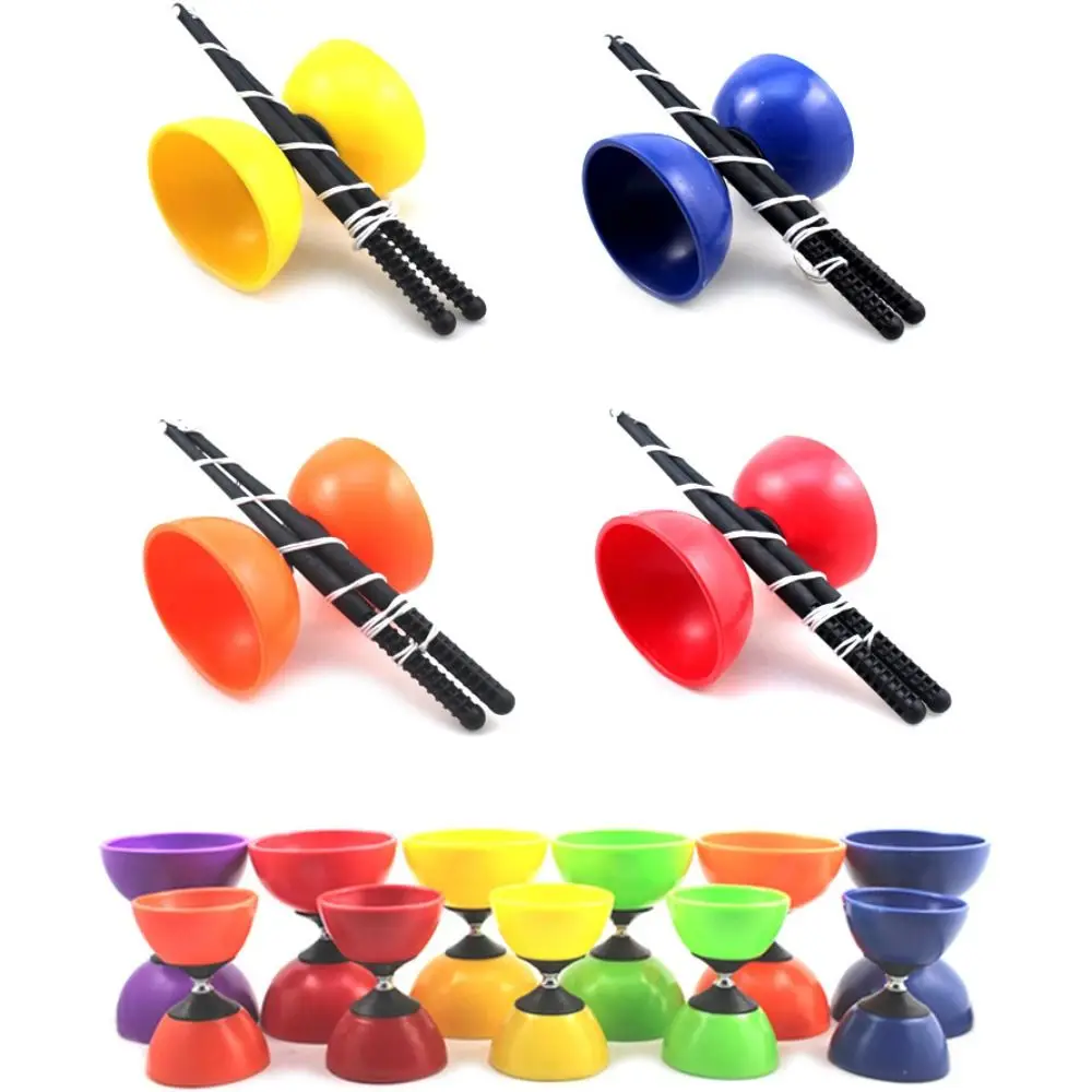 

Leather Chinese Diabolo Bowl Shape Chinese Yo-yo Body Building Diabolo Toy for Child Outdoor