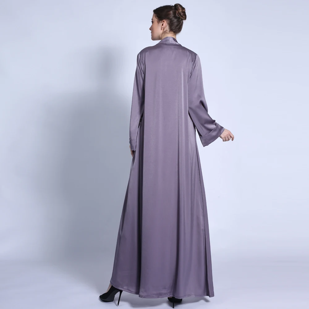 Trendy Flare Sleeve Fancy Abaya for Women Muslim Saudi Dubai Kaftans Caftan Open Kimono Islamic Robe Fashion Cardigan Maxi
