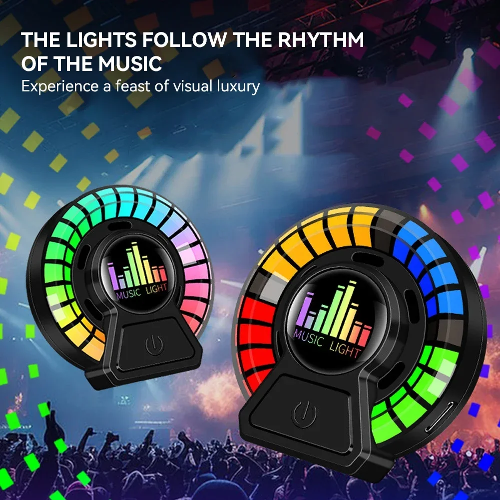 Автомобильный освежитель воздуха ароматерапия RGB звуковая лампа светодиодная