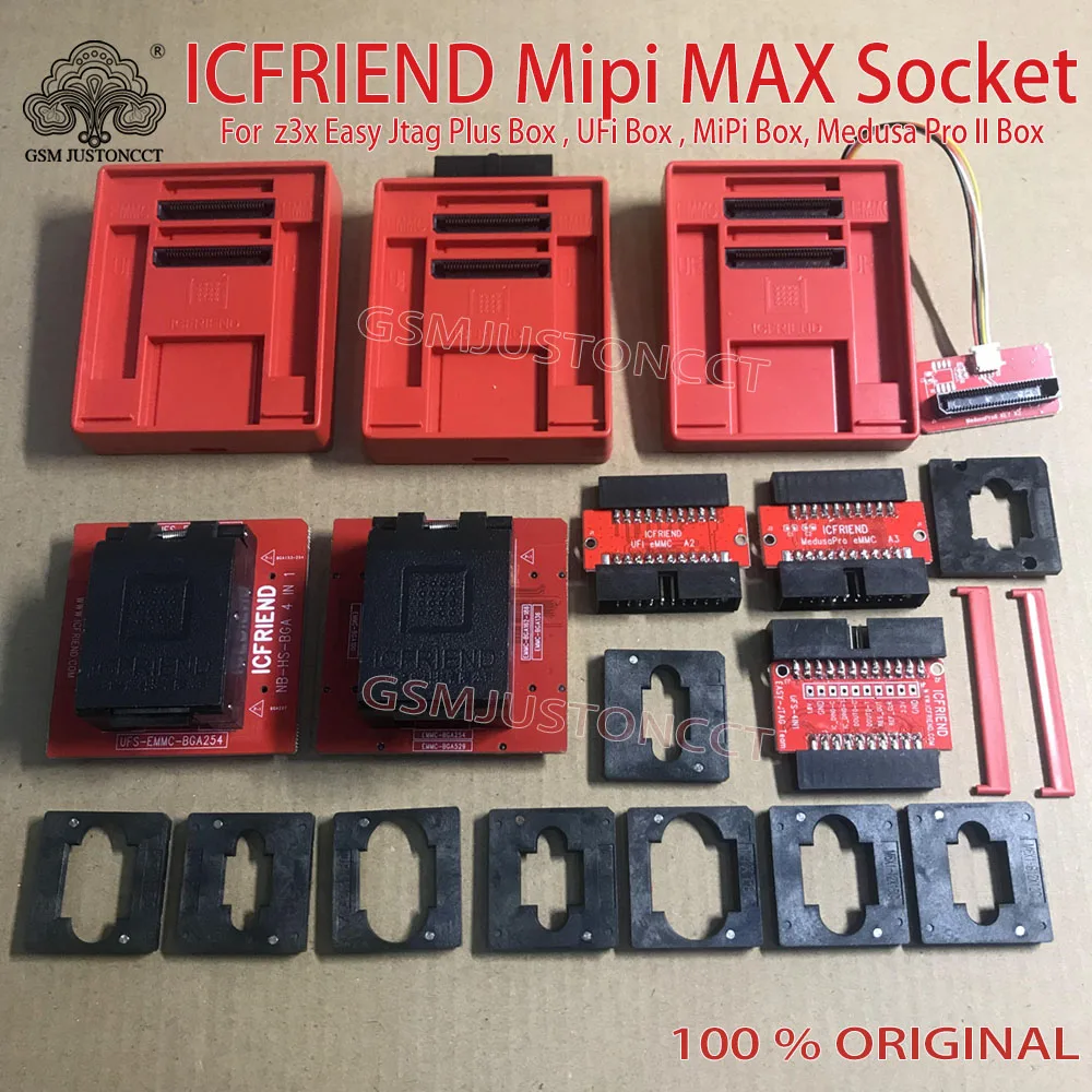 Новинка ICFRIEND MiPItester NB-Max розетка для E-mate EMMC и UFS BGA254 BGA297 BGA153 поддержка Easy-Jtag box Medusa Pro