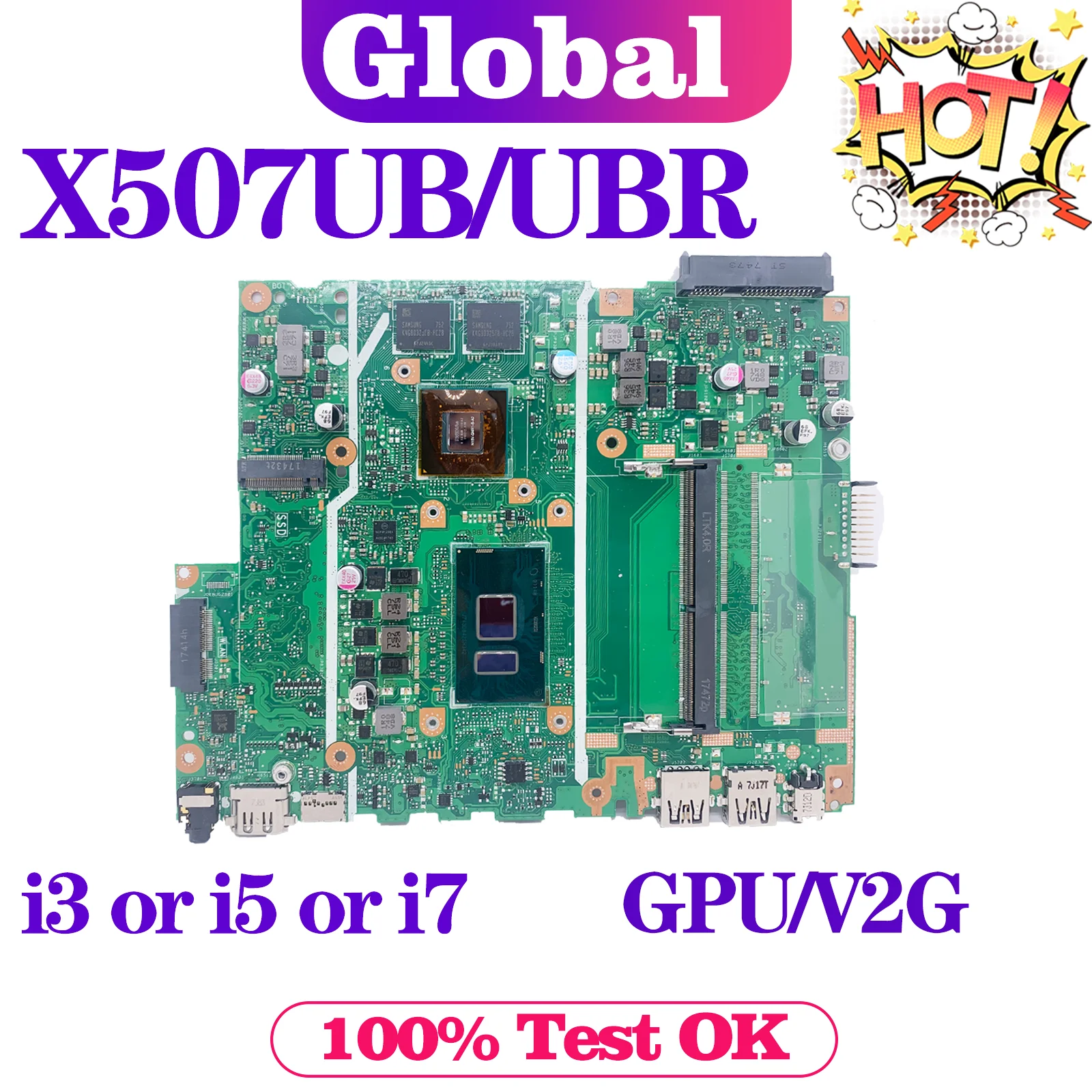 Материнская плата KEFU X507UB Материнская плата ASUS X507UBR X507UF ...