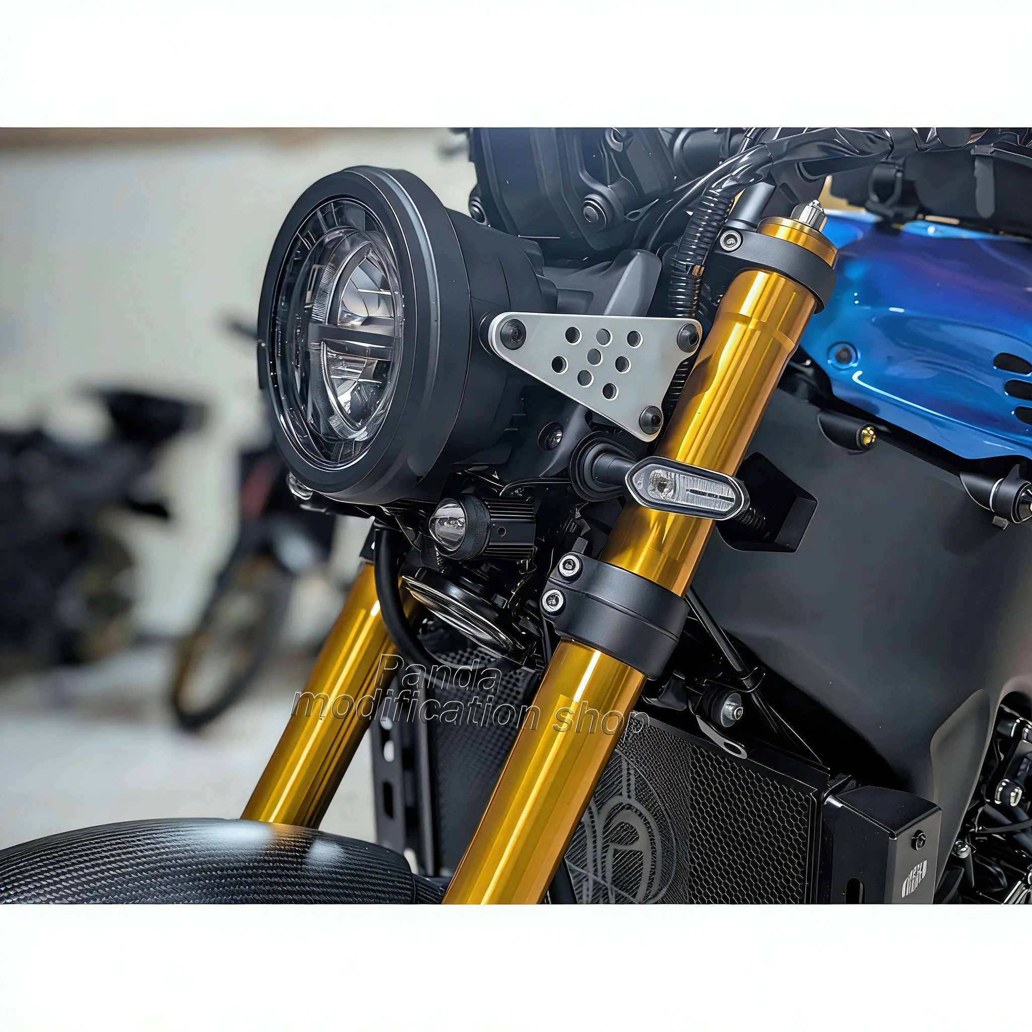 Фото Кронштейн противотуманной фары для Yamaha XSR 900 XSR900 2022 2023 2024 2025 Крепление вспомогательного фонаря №3