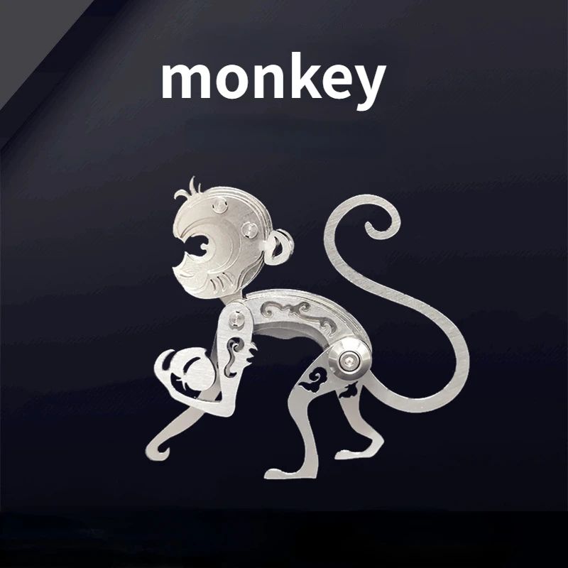 

Animal Monkey 3D Jigsaw Puzzle Model DIY Metal Mechanical Assembly Manual Assembly Puzzle Children's Toy Schwierig Spielzeug