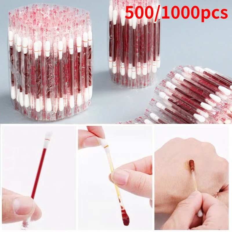 

500-1000 шт., одноразовые дезинфицирующие палочки для йода