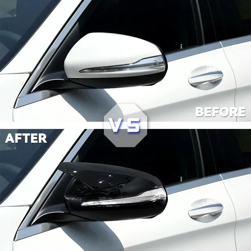 Для Mercedes-Benz C-class W205 E-class W213 GLC-class X253 S-class W222 ABS яркая черная фотография LHD