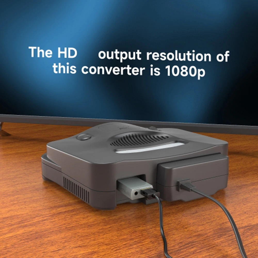 For N64 to HDMI-compatible Converter HDTV HD Cable Adapter for N64/GameCube/SNES/SFC Plug And Play Full Digital images - 6