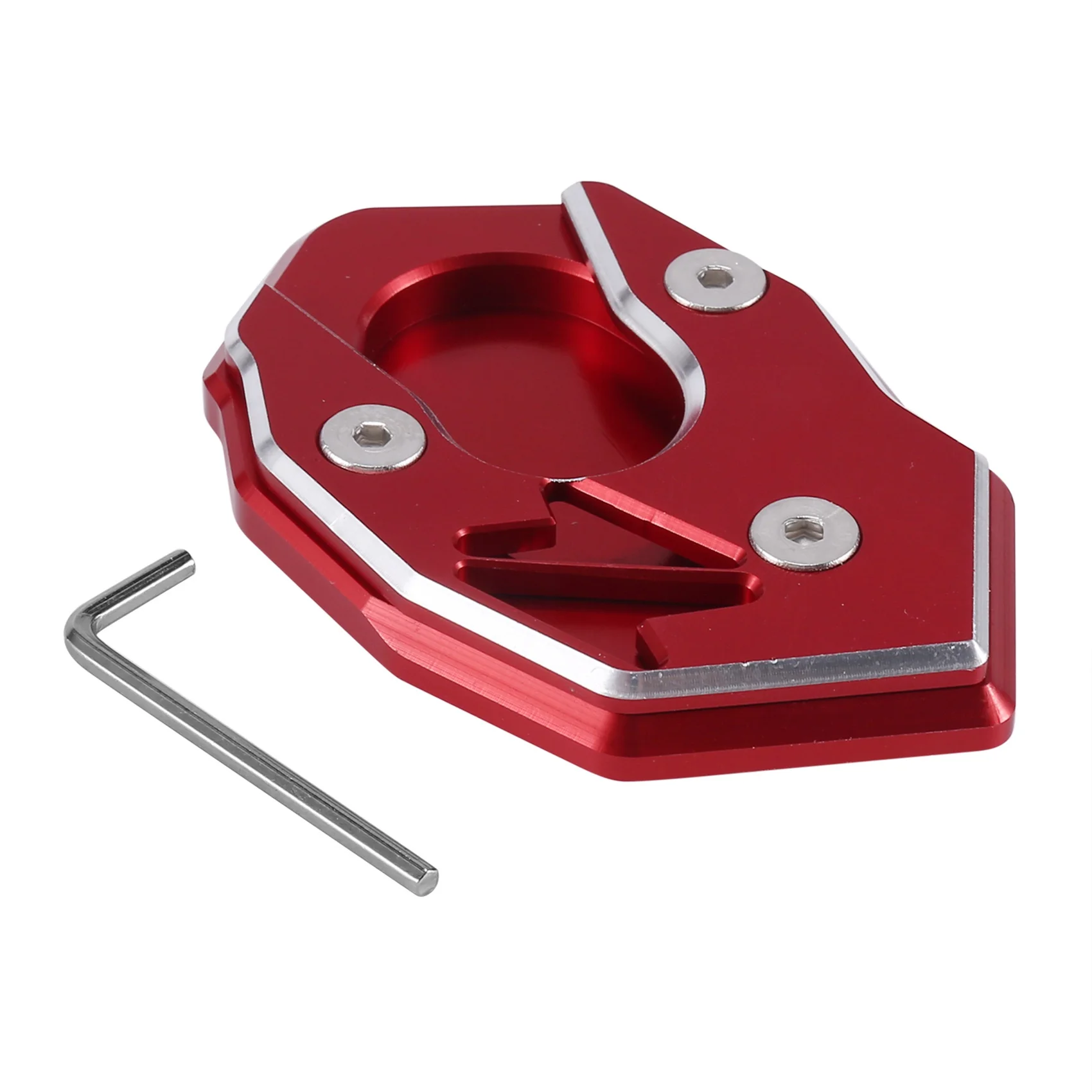 

Kickstand Plate Extension Pad Side Stand Enlarge for Kawasaki Z900 Z650 Z800 2010-2021 2022 Z1000 Z1000R 10-19(Red )