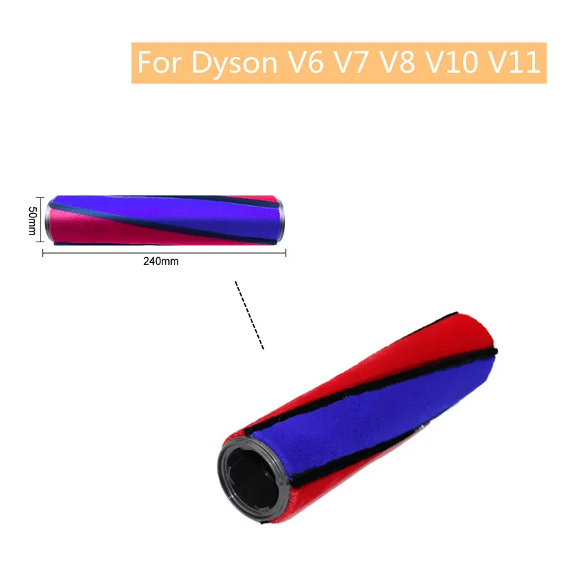 Аксессуары для пылесоса мягкая бархатная основная щетка с роликовым сердечником