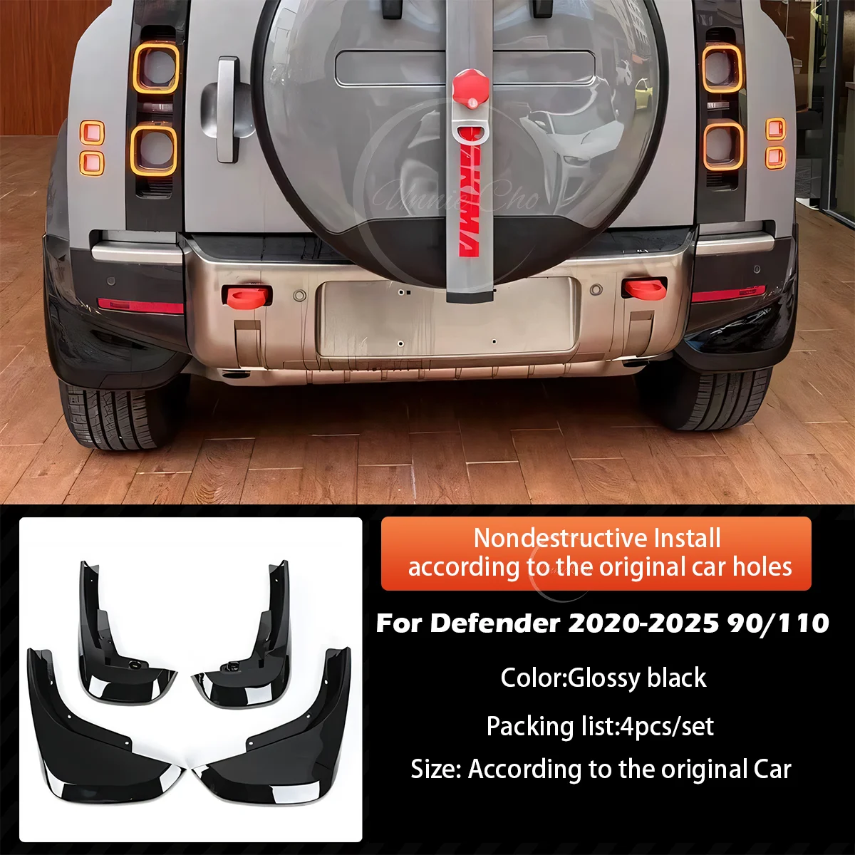 

Для Defender Mudguard L663 90 110 Мягкое крыло из полипропилена для Land Rover Defender Аксессуары без перфорации Брызговики Автомобильные брызговики