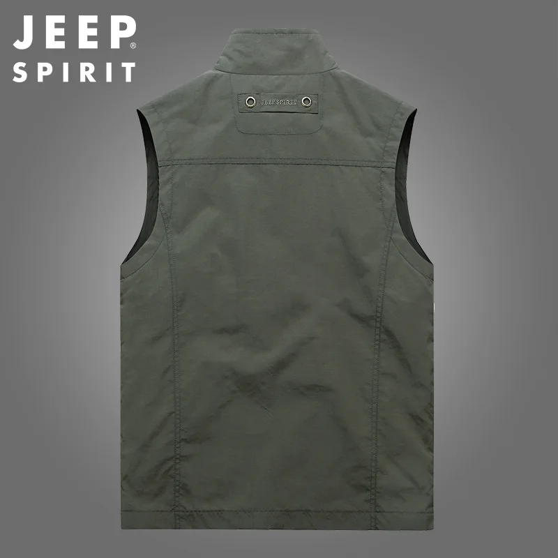 Мужской уличный жилет JEEP SPIRIT повседневный для рыбалки и кемпинга