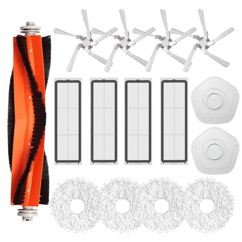 

Promotion!Main Side Brush Filter And Mop Cloth Replacement Accessories For Xiaomi Dreame Bot W10 Vacuum Cleaner