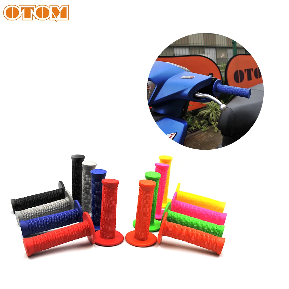 

OTOM кросс руль Grips-G1 спиральный алмаз тапочки; Нескользящая обувь из мягкой резины Водонепроницаемый ручки крышки мотоцикла части