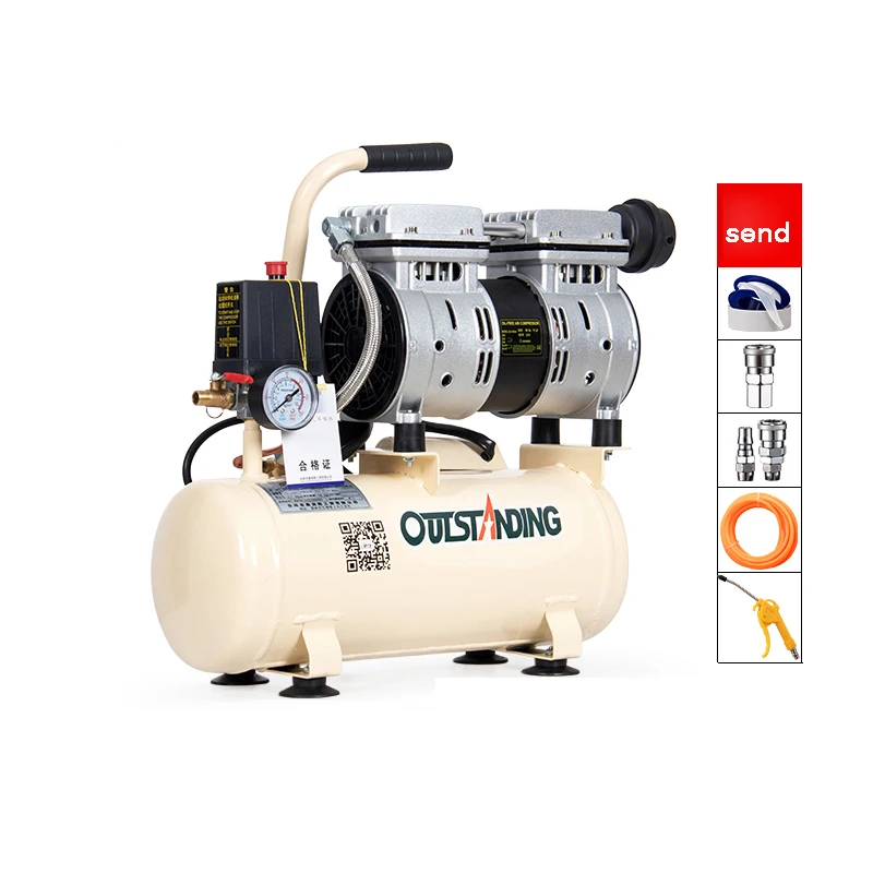 Oil-free Silent Air Pump High Pressure Industrial Air Compressor Portable Woodworking Air Pump