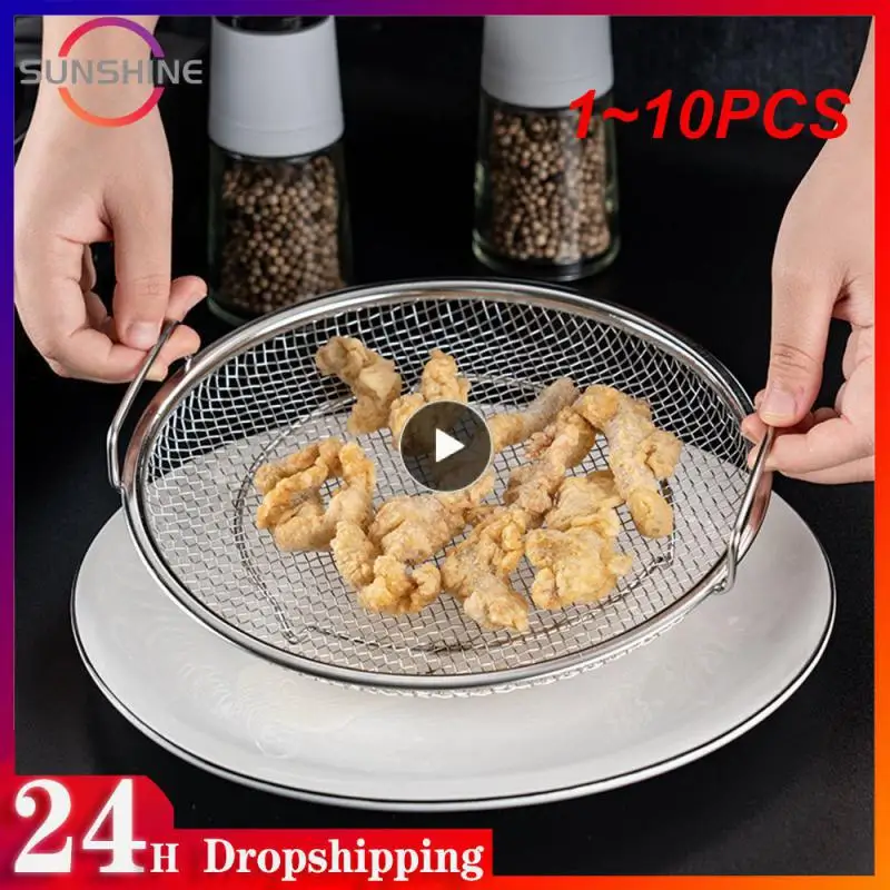 

Ситечко для жарки, корзина из мелкой сетки, ситечко для еды, ситечко для масла и смазки, ситечко для жарки на кухне, ситечко для жарки, ситечко для жарки, 1 ~ 10 шт.