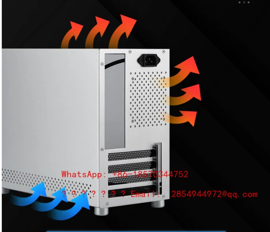 Портативный корпус для ПК HX100 из алюминиевого сплава, игровой настольный корпус с закаленным стеклом и ручкой для переноски (art.: 3920dabe27ac4) - 3920dabe27ac4