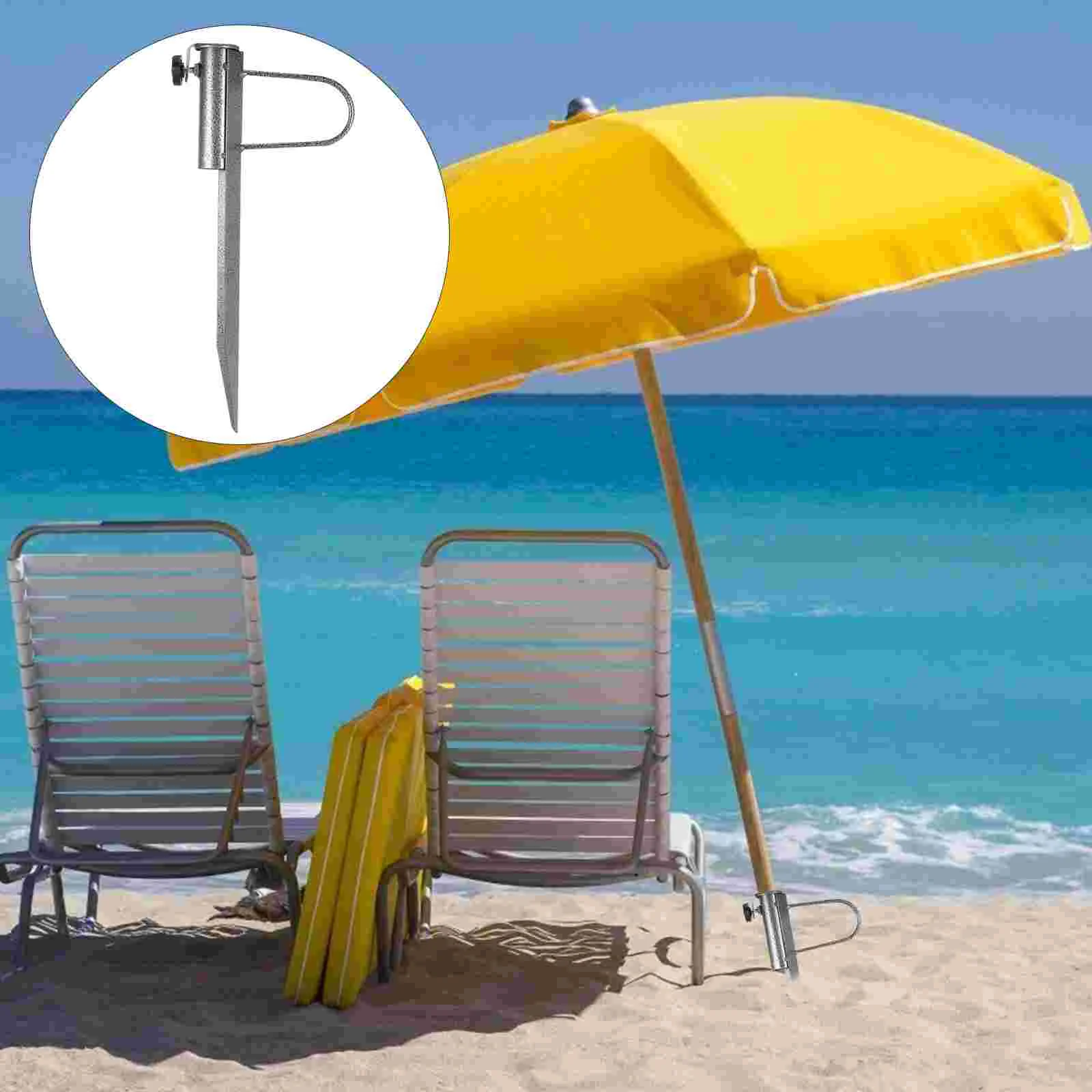 

1 pc Beach Umbrella Sand Anchor Beach Umbrella Auger Umbrella Hook Umbrella Base Sand Stakes for Beach Beach Umbrella Anchor