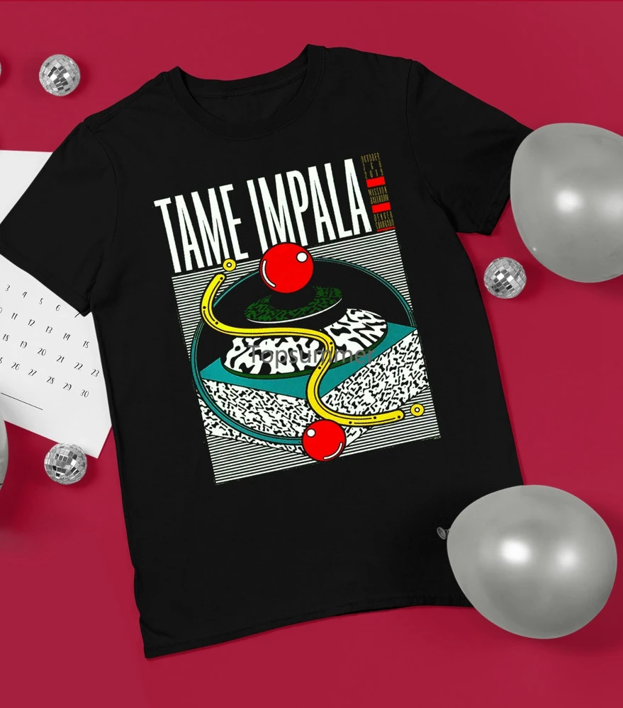 

Tame Impala Shirt Mission Ballroom Cotton Black Men S-234Xl T-Shirt A232