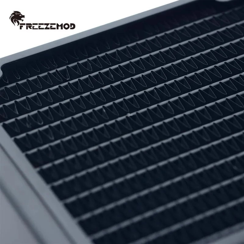 Фото Радиатор FREEZEMOD 480 65 мм, красная медь/3 слоя/120 мм, компьютерный вентилятор с водяным охлаждением, жидкий охладитель, теплообменник, TSRP-HP65-480 №4