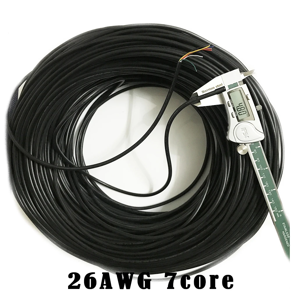 Кабель для передачи данных, провод заряда 26AWG, 10 метров, с луженым покрытием из бескислородной меди, 2 ядра, 3, 4, 5, 6, 7, 8, 9, 10 ядер (art.: 7a8fc05b2) - 7a8fc05b2