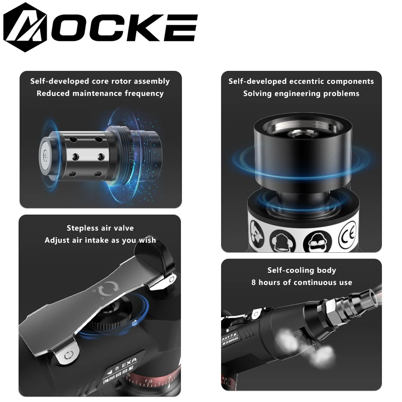 AOCKE AX32P1 Мини-пневматическая шлифовальная машина Пневматическая полировальная