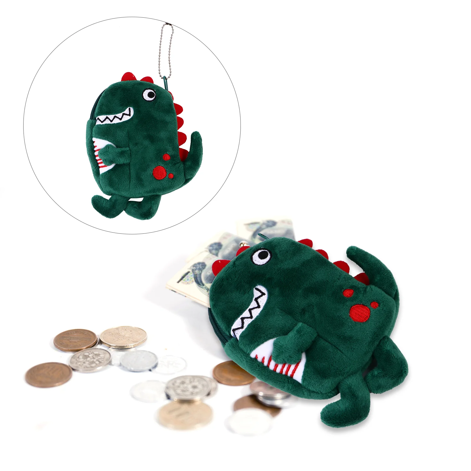 

1pc Unique Purse Plush Change Zipper Holder