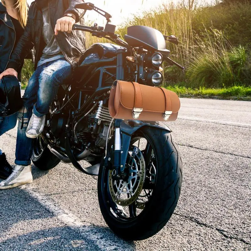 Сумка для мотоцикла велосипедная сумка руля кожаная водонепроницаемая