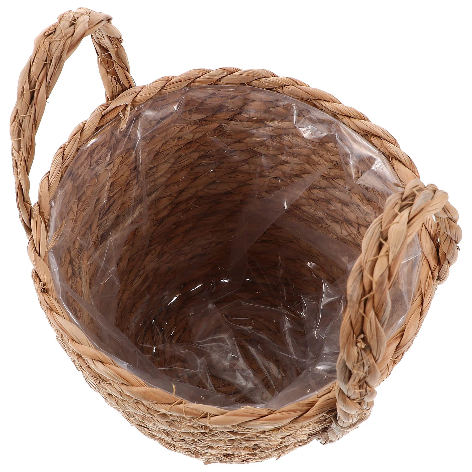 

Straw Flower Pot Clothes Basket Laundry Flowerpot Succulent Planter Vase Creative Premium Seaweed For flowers