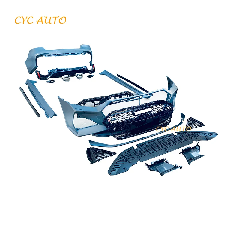 Бампер C8 RS7 боковая накладка на передний и задний бампер полный обвес подходит