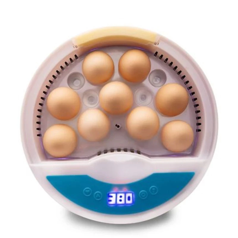 

9 Eggs Incubator Digital Mini Automatic Egg Hatcher Machine Incubator with Turner for Hatching Pigeon Turkey Goose Quail Chicken