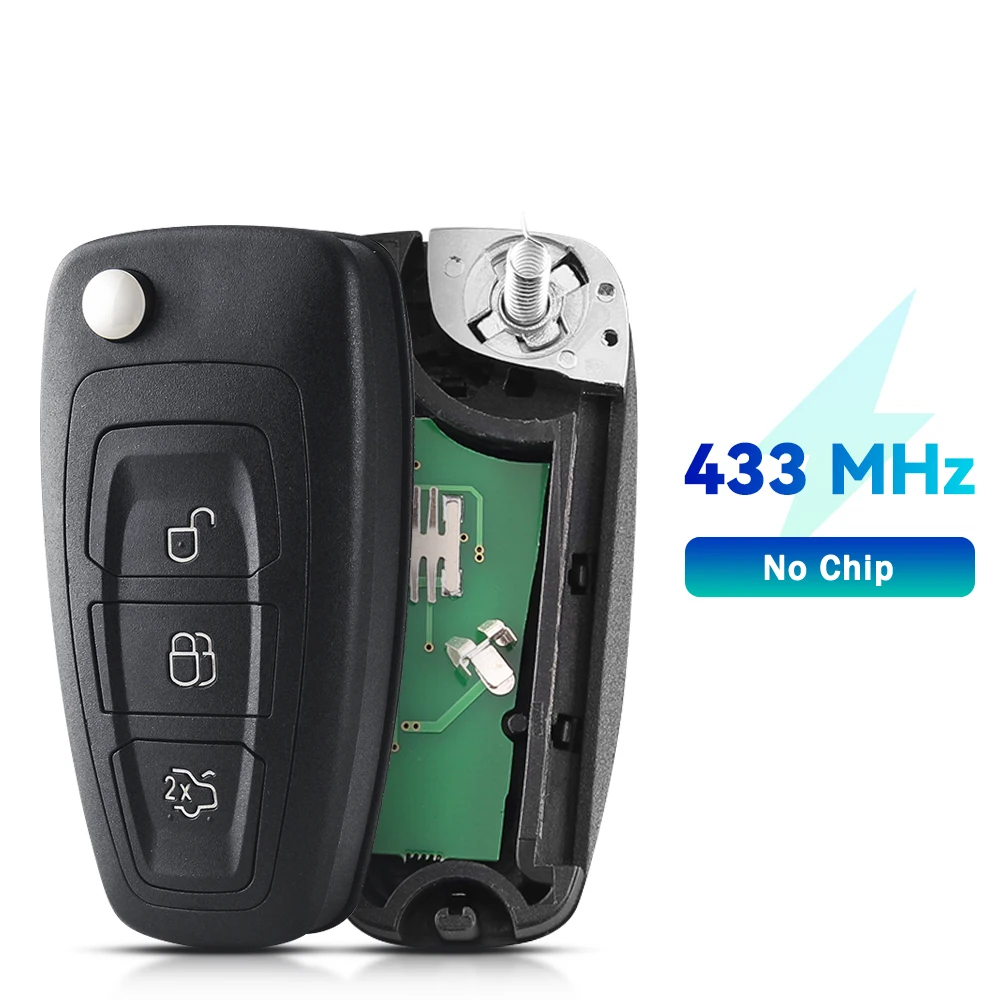 

Ключ дистанционного управления KEYYOU, 3 кнопки, 434/433 МГц, FSK, для Ford Mondeo, Focus, C-Max, 2011, 2012, 2013, 2014, чип 4D63, 40/80 бит