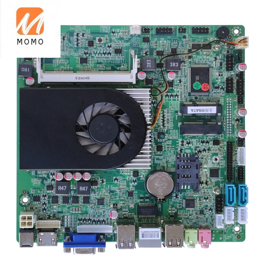 

Hot Selling 4th Gen I5 4200U Mainboard With DDR3L Thin Cool Smart Fan DC12V Power Supply Mini ITX Motherboard For KIPOS