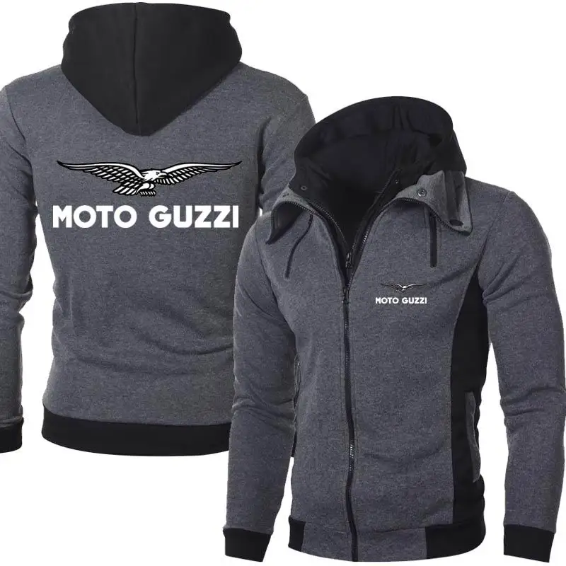 

Новинка 2023, демисезонные мужские толстовки Moto Guzzi с логотипом, уличные повседневные мужские куртки, теплые толстовки высокого качества в стиле Харадзюку