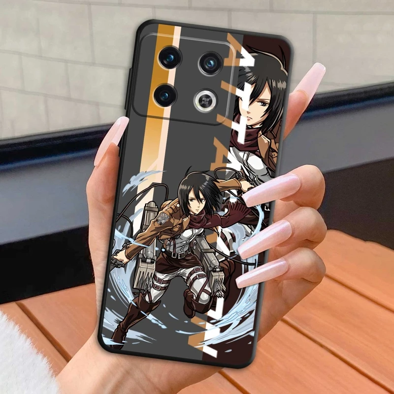 

Coque Case For Oneplus 7 8 9 10 Pro Nord 2 N10 5G CE 8T 3 Lite 2V N100 ACE 10PRO Attack On Titan Ackerman Eren Anime