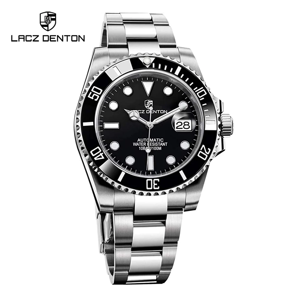 

Lacz Denton 40MM Mens Watches 2022 Top Brand Luxury Mechanical Automatic Watch For Men Sapphire Glass Stainless Steel Waterproof
